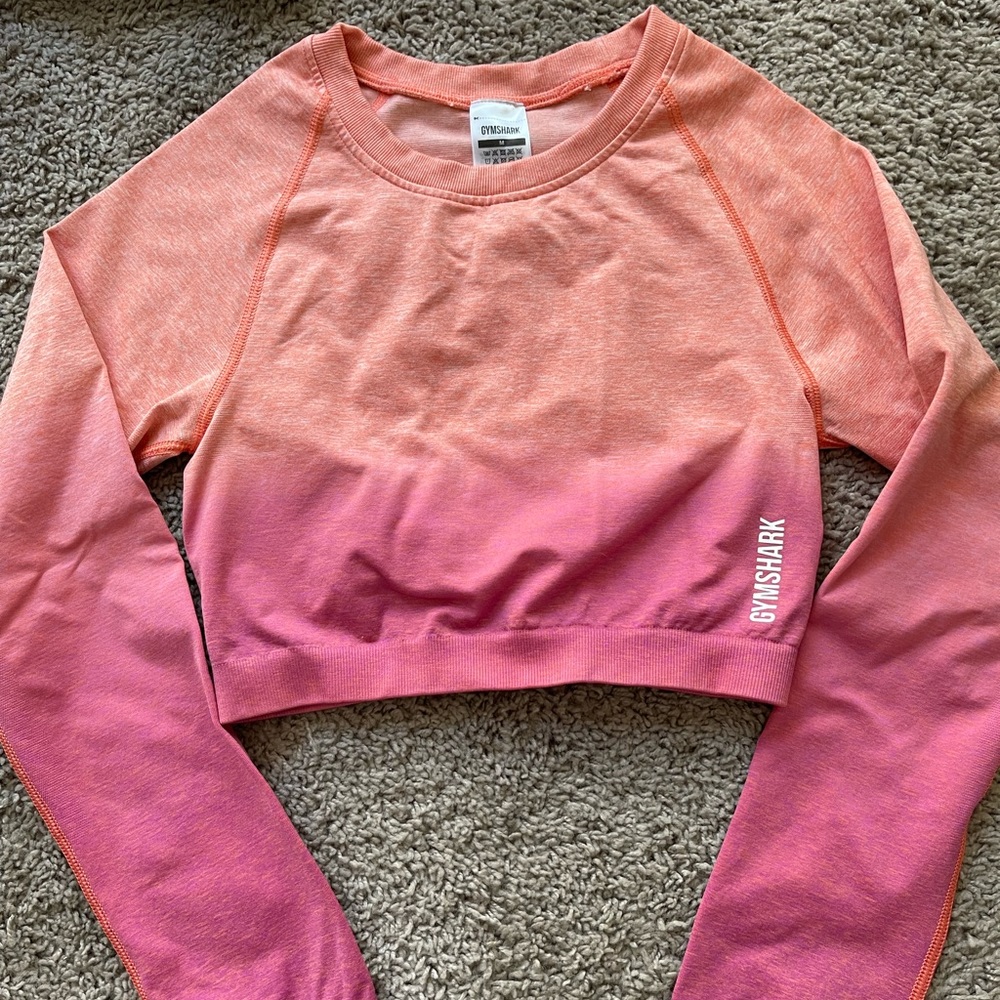 Gymshark flex ombré long sleeve crop